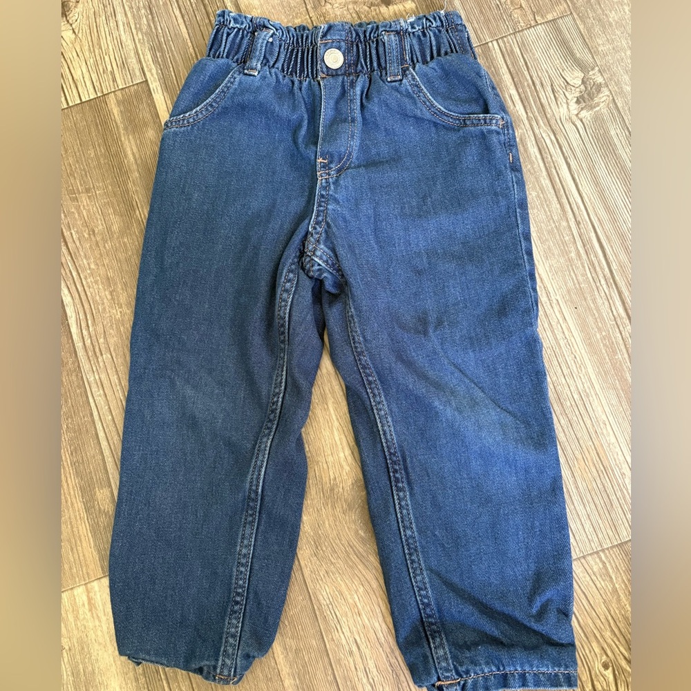H&M Blue Elastic-Waist Kids Jeans
